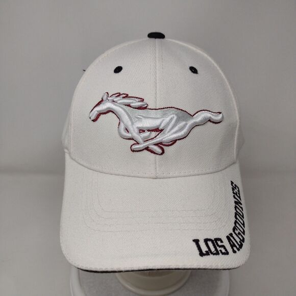 Los Algodones Baja Mexico Strapback Hat White OSFA Adjustable Embroidered Sam's - Picture 2 of 8